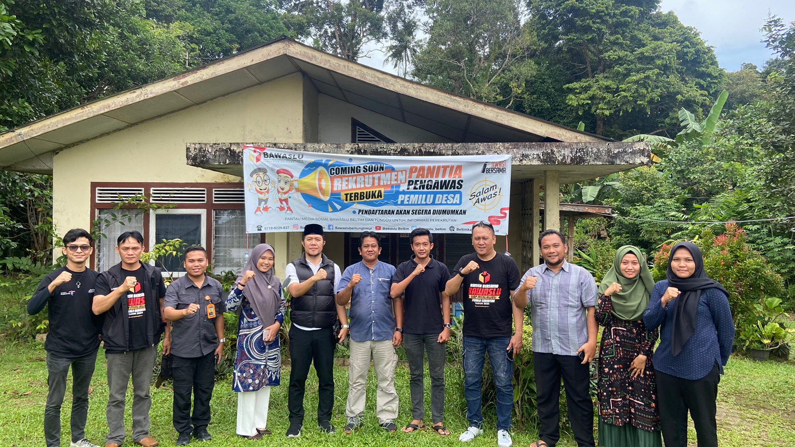 Bawaslu Babel Monitoring Kelengkapan Sarpras dan SDM Pengawas Pemilu Kecamatan di  Belitung Timur