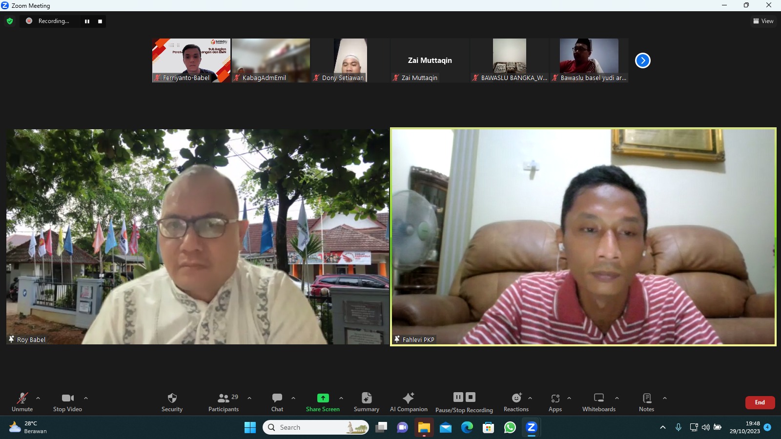 Bawaslu Babel Fokus Kerjakan Tiga Agenda Utama di Akhir Tahun Anggaran 2023