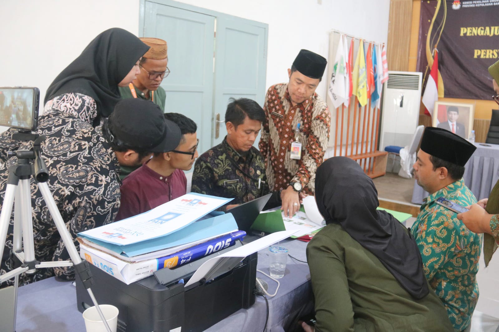 Hari ke 12 Pendaftaran Bacaleg dan Anggota DPD, Bawaslu Babel Lakukan Pengawasan Melekat.