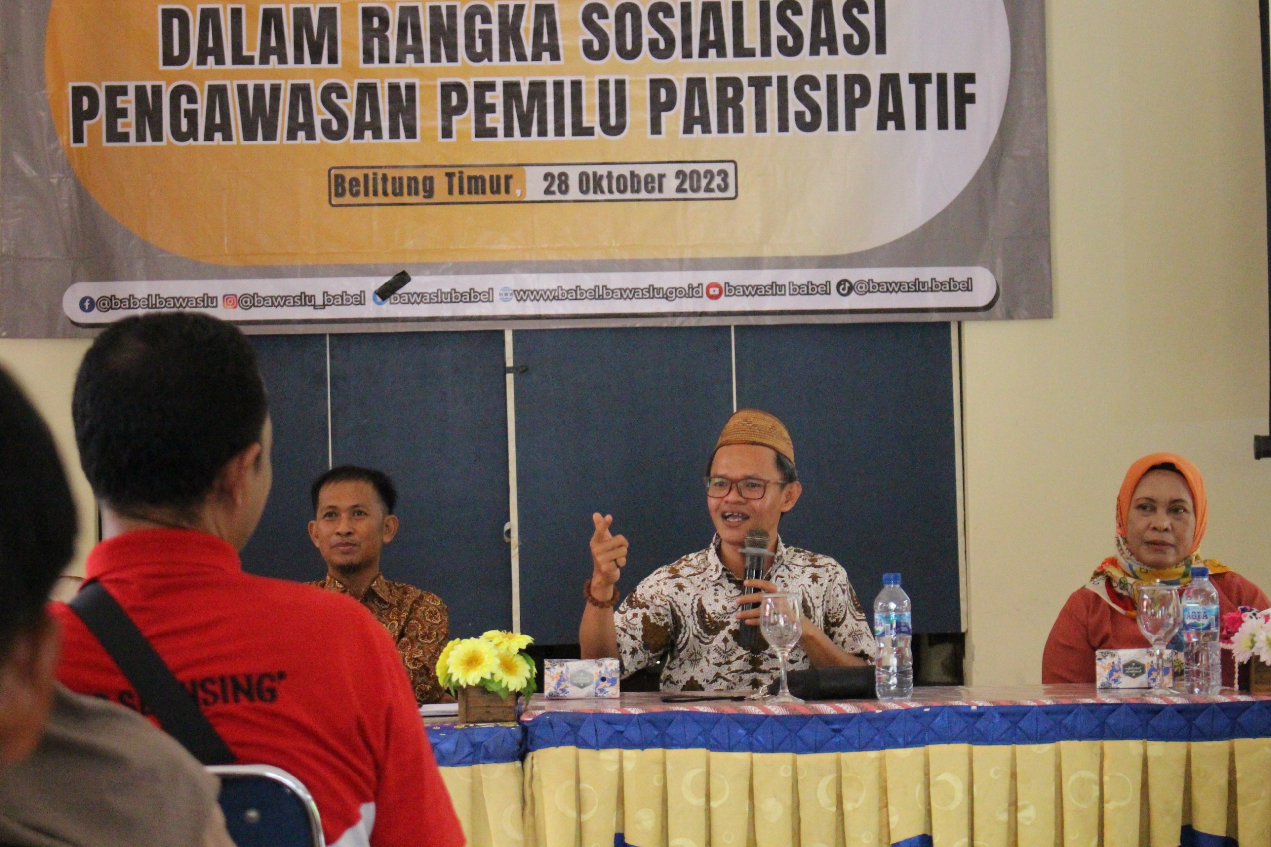 Jelajah Pengawasan Bawaslu Babel Sasar Suku Sawang Sosialisasikan Pengawasan Pemilu Partisipatif