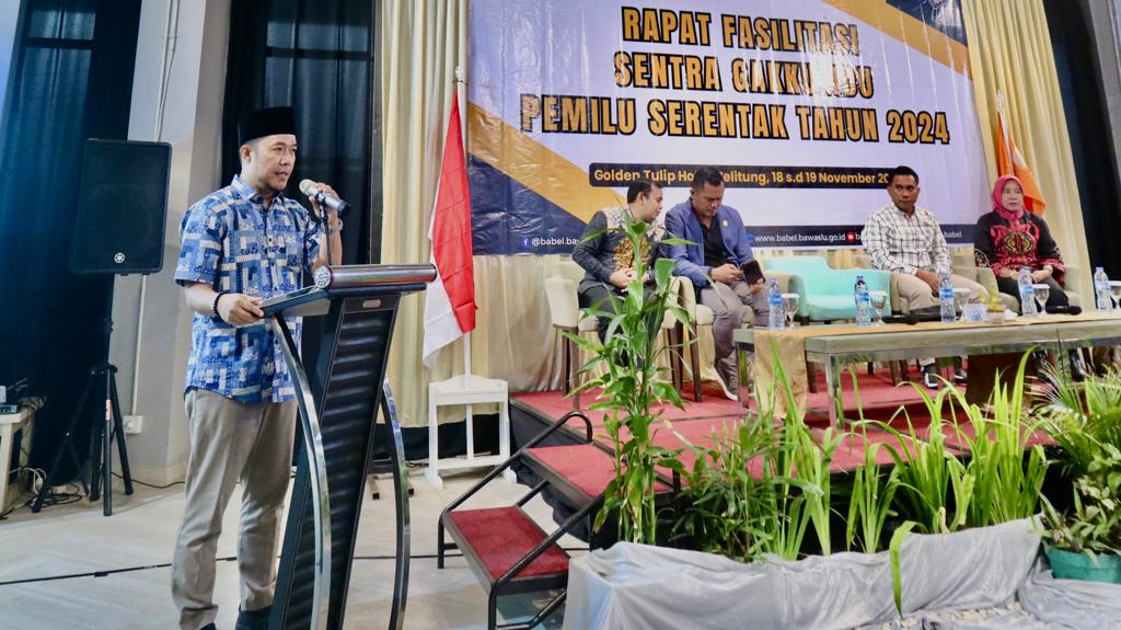 Osykar Ingatkan Gakkumdu se-Babel Jaga Komitmen Tegakkan Keadilan Pemilu