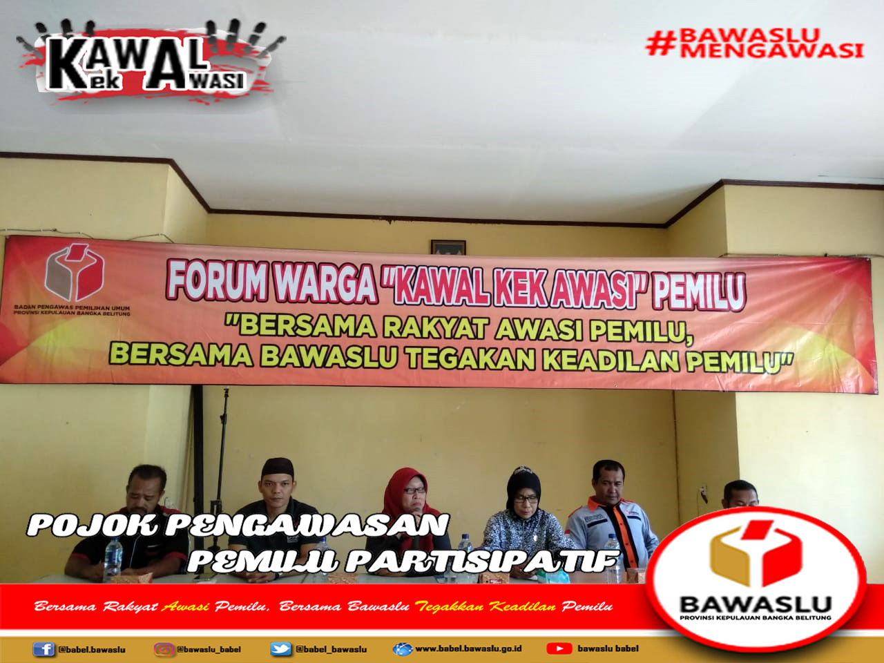 BAWASLU BABAR GELAR FORUM WARGA â€œKAWAL KEK AWASIâ€ PEMILU 2019
