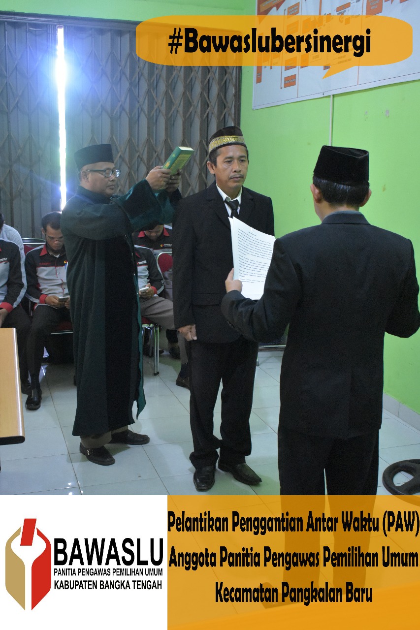 JONI DILANTIK SEBAGAI ANGGOTA PANWASLU KECAMATAN PANGKALANBARU