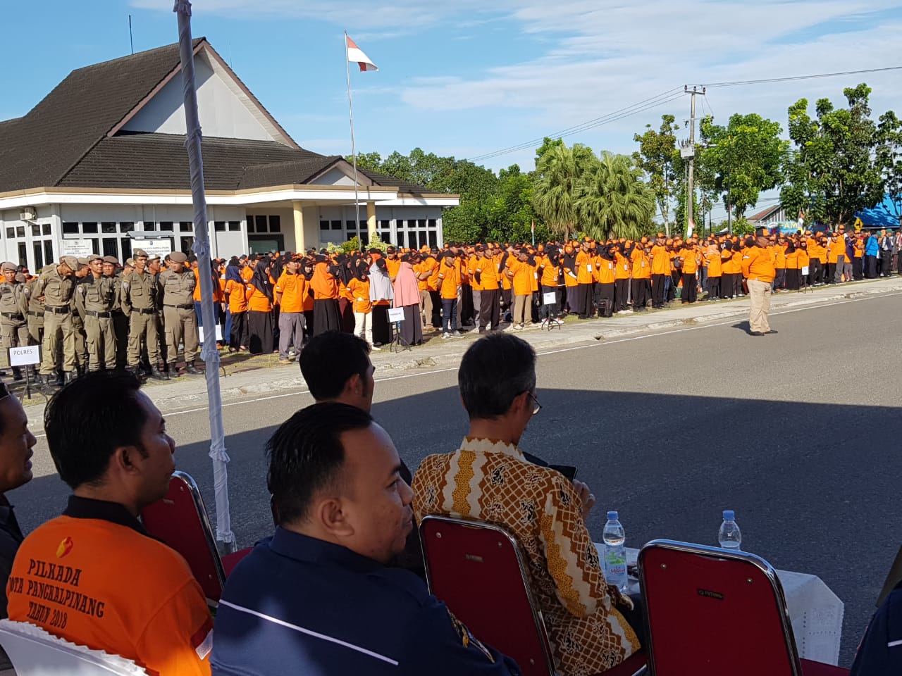 SIAP AWASI PILKADA, PANGKALPINANG APEL SIAGA