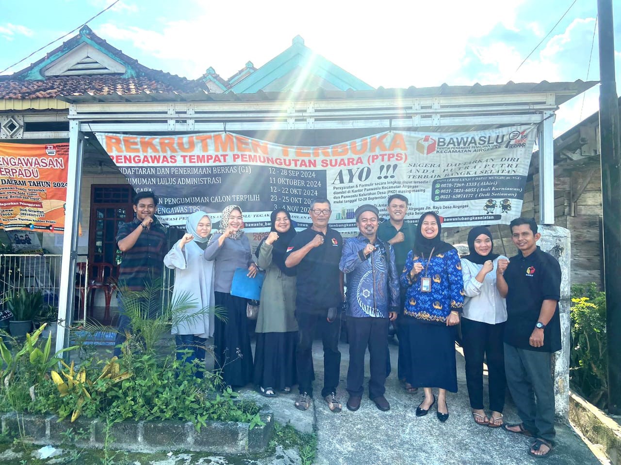 Anggota Bawaslu Babel, Jafri Monitoring Pelaksanaan Perpanjangan Pendaftaran PTPS Pada Pemilihan Serentak Tahun 2024 di Kabupaten Bangka Selata