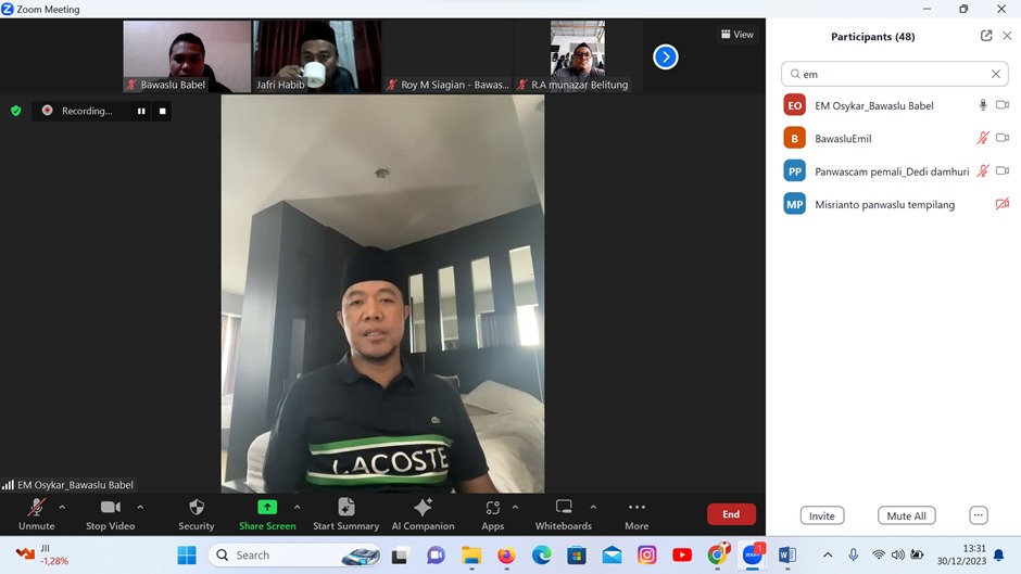 Bawaslu Babel Pastikan Jajaran Siap Laksanakan Pembentukan PTPS Pemilu 2024