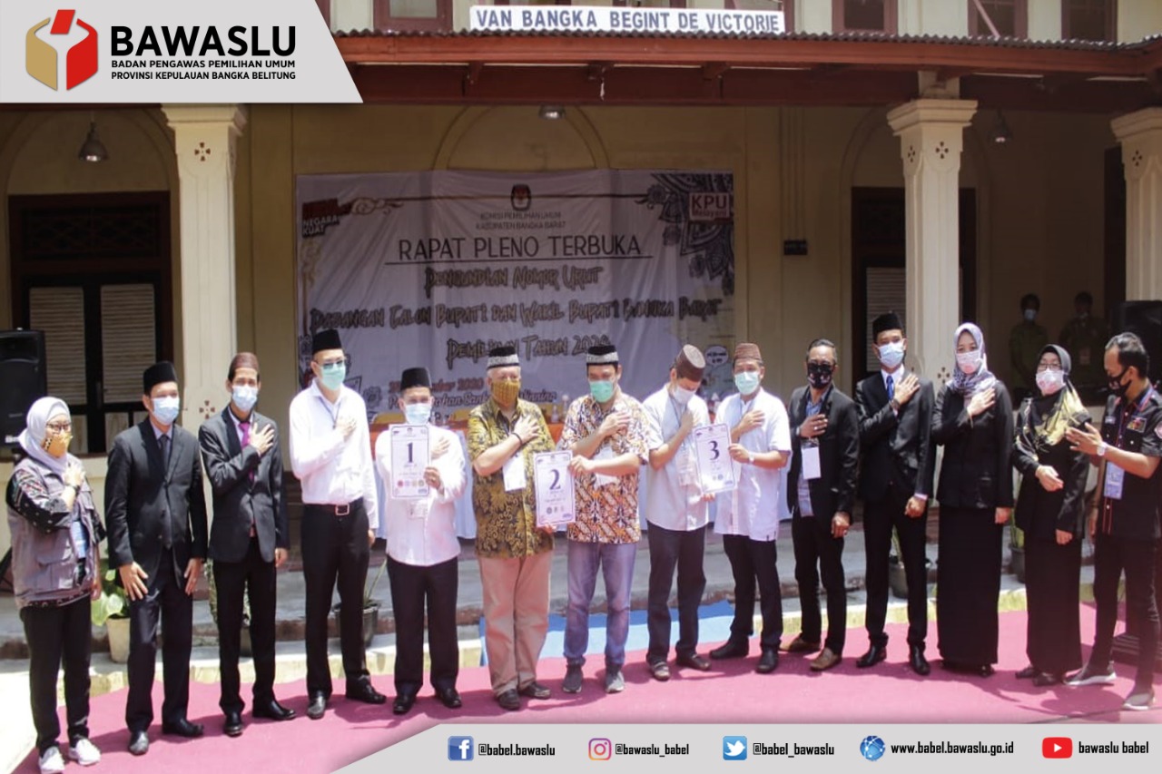 Memasuki Tahapan Pengundian Nomor Urut Paslon, Bawaslu Pastikan Mekanisme pelaksanaan sesuai Prosedur