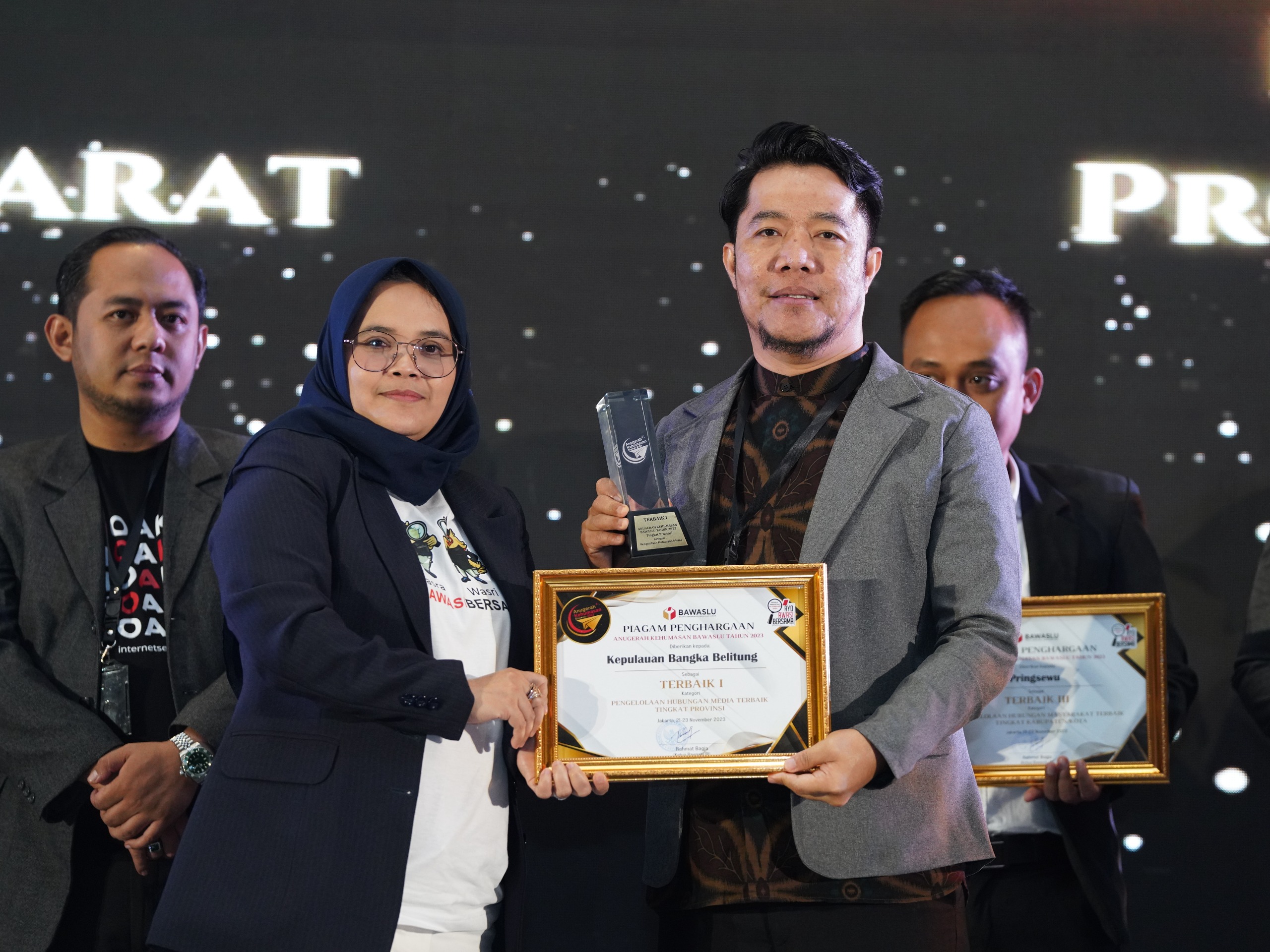 Bawaslu Babel Kantongi Predikat Terbaik pada Tiga Kategori Penilaian Kehumasan