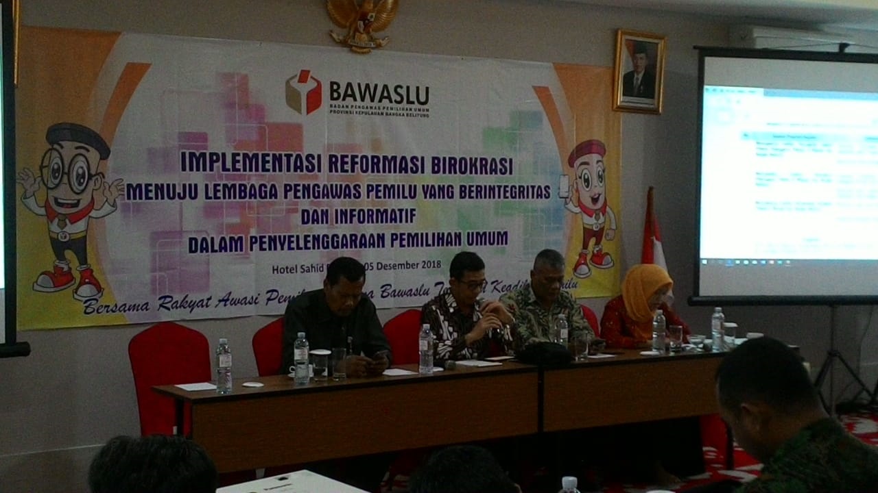 BAWASLU BABEL SIAP MENGIMPLEMENTASIKAN REFORMASI BIROKRASI