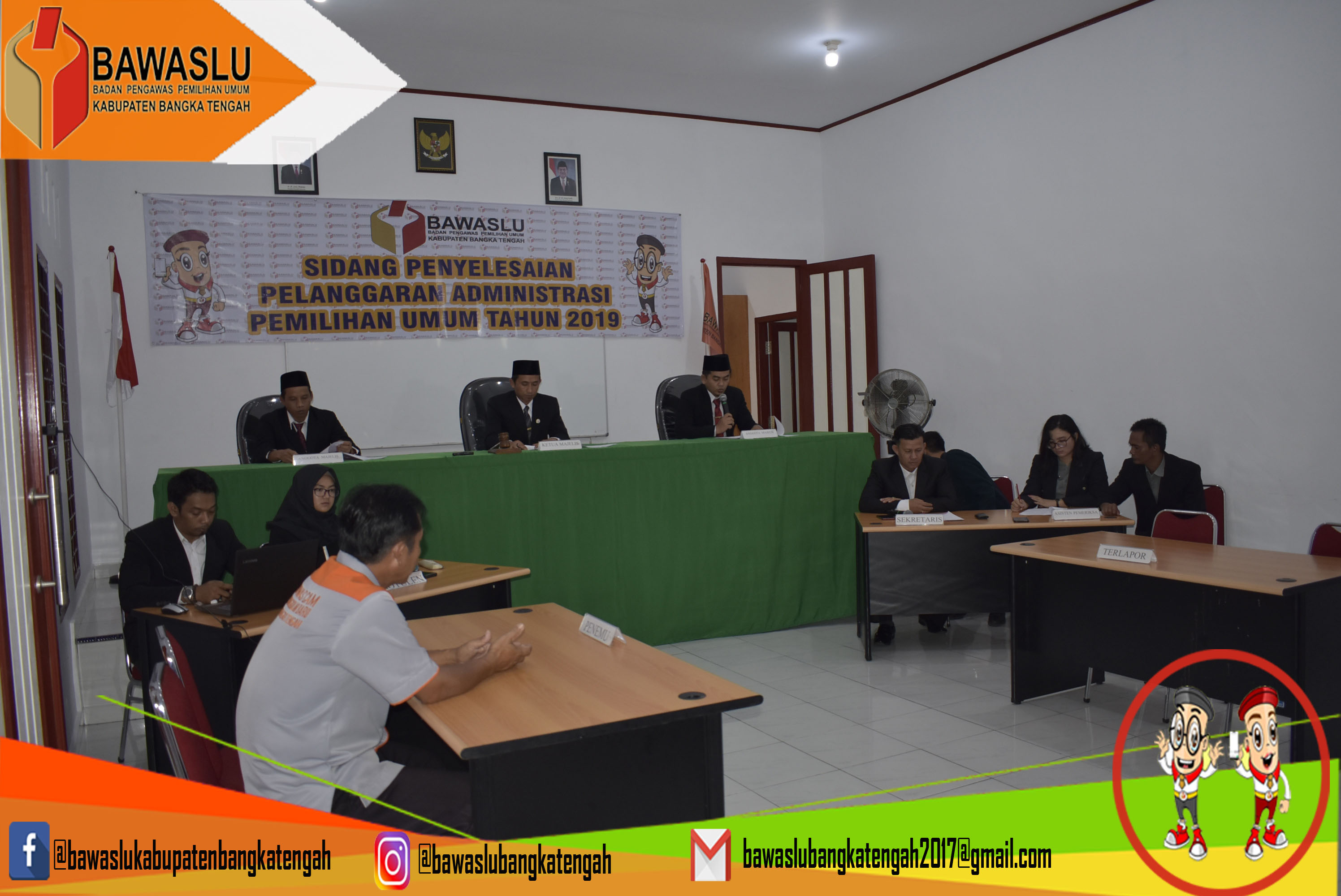 DIDUGA CALEG LANGGAR ATURAN KAMPANYE, BAWASLU BATENG GELAR SIDANG ADMINISTRASI PEMILU