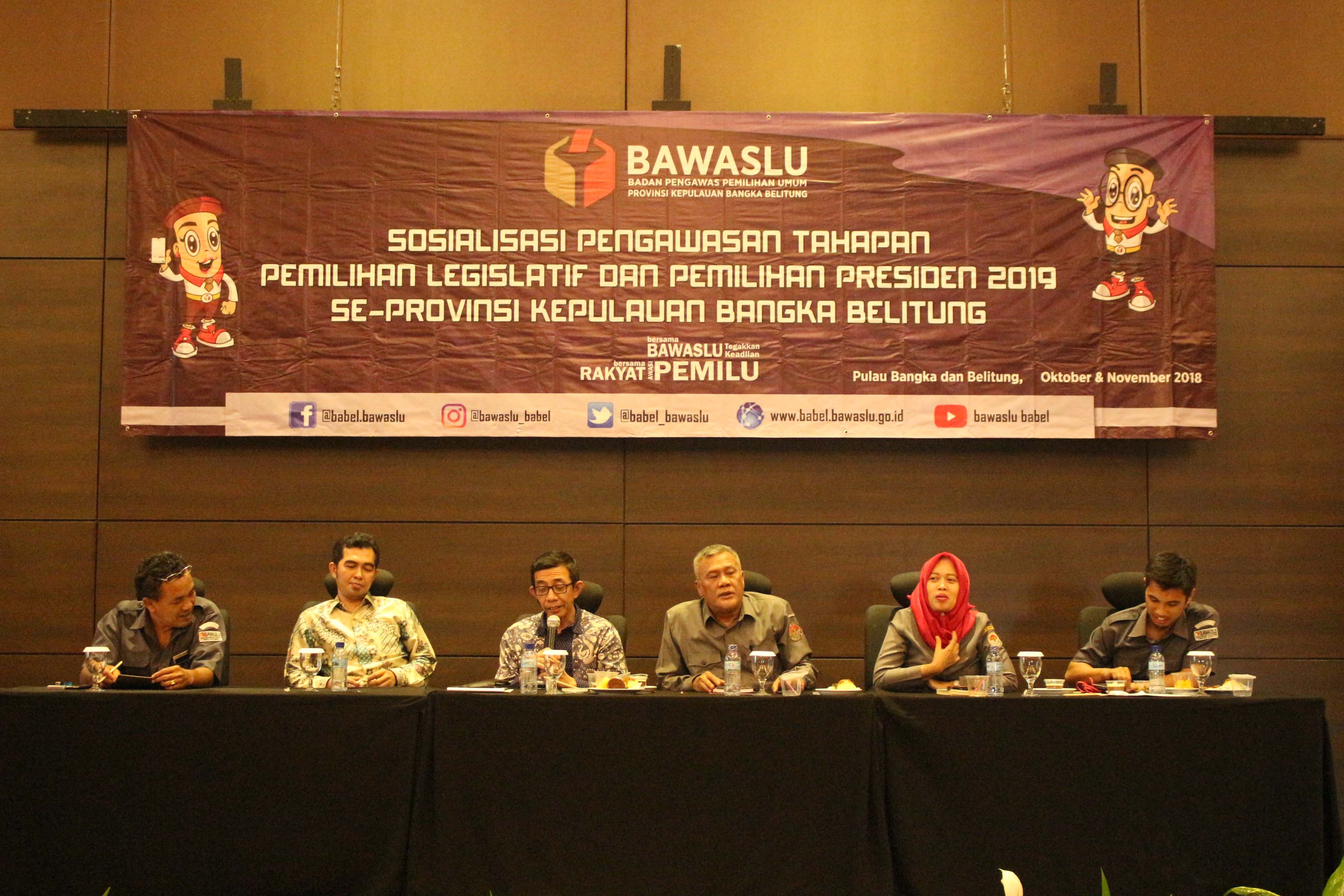 BAWASLU BABEL SOSIALISASIKAN TAHAPAN PILEG DAN PILPRES KEPADA SELURUH JAJARAN PENGAWAS