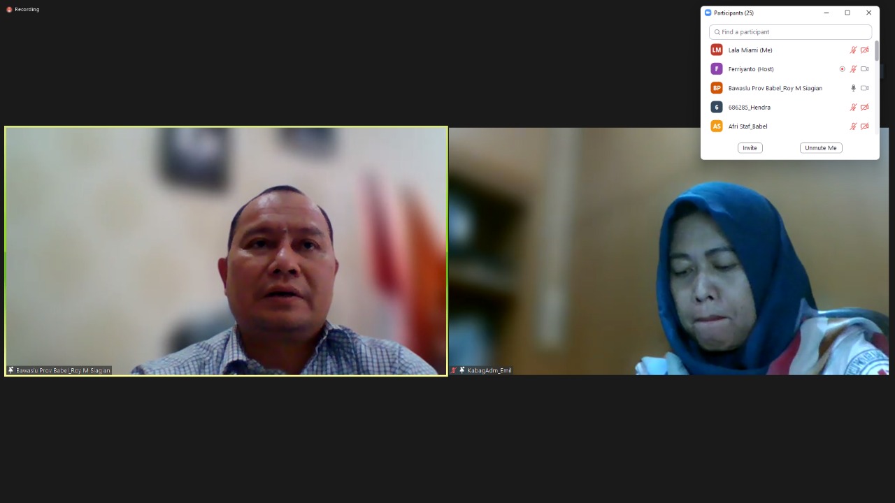 Bawaslu Babel Susun Langkah Strategis Hadapi Akhir Tahun Anggaran 2022