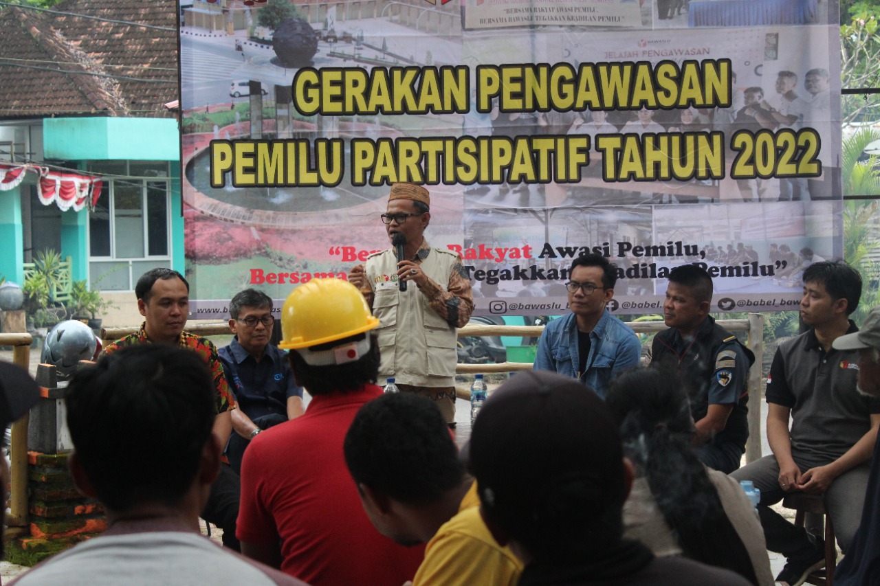 Bawaslu Babel Gandeng Buruh Pelabuhan Untuk Tolak Politik Uang kepada Masyarakat