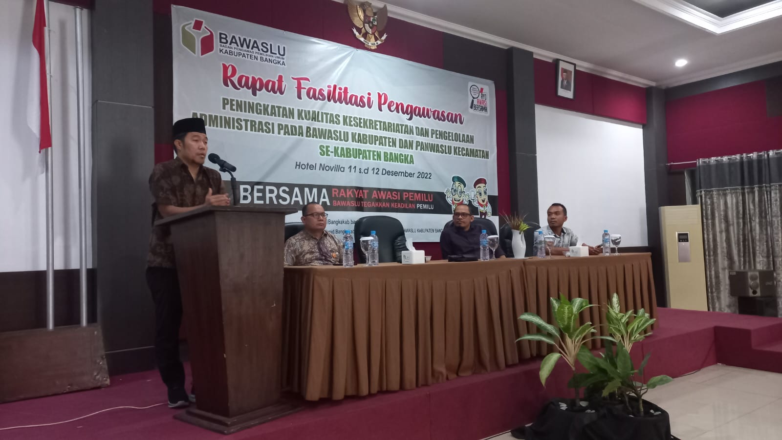 Ketua Bawaslu Babel Minta Kesekretariatan Pengawas Pemilu di Kabupaten Bangka Beri Dukungan Optimal