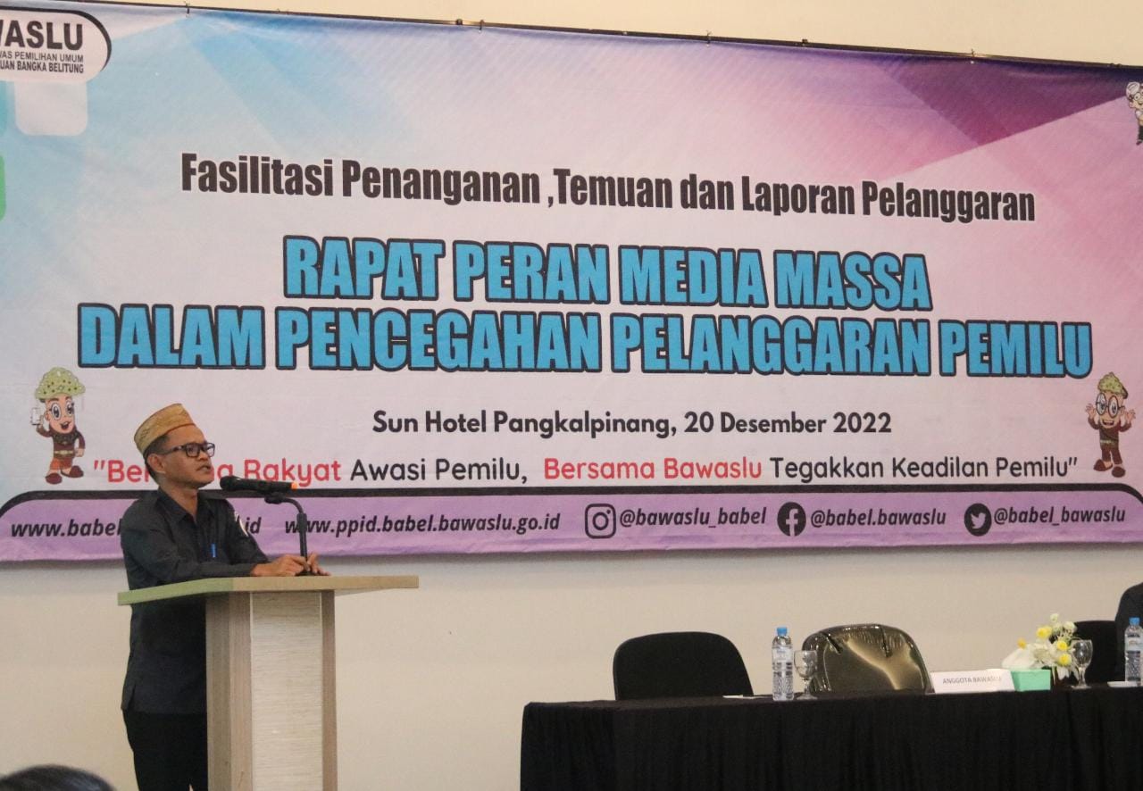 Bawaslu Babel Ajak Media Cegah Pelanggaran Pemilu