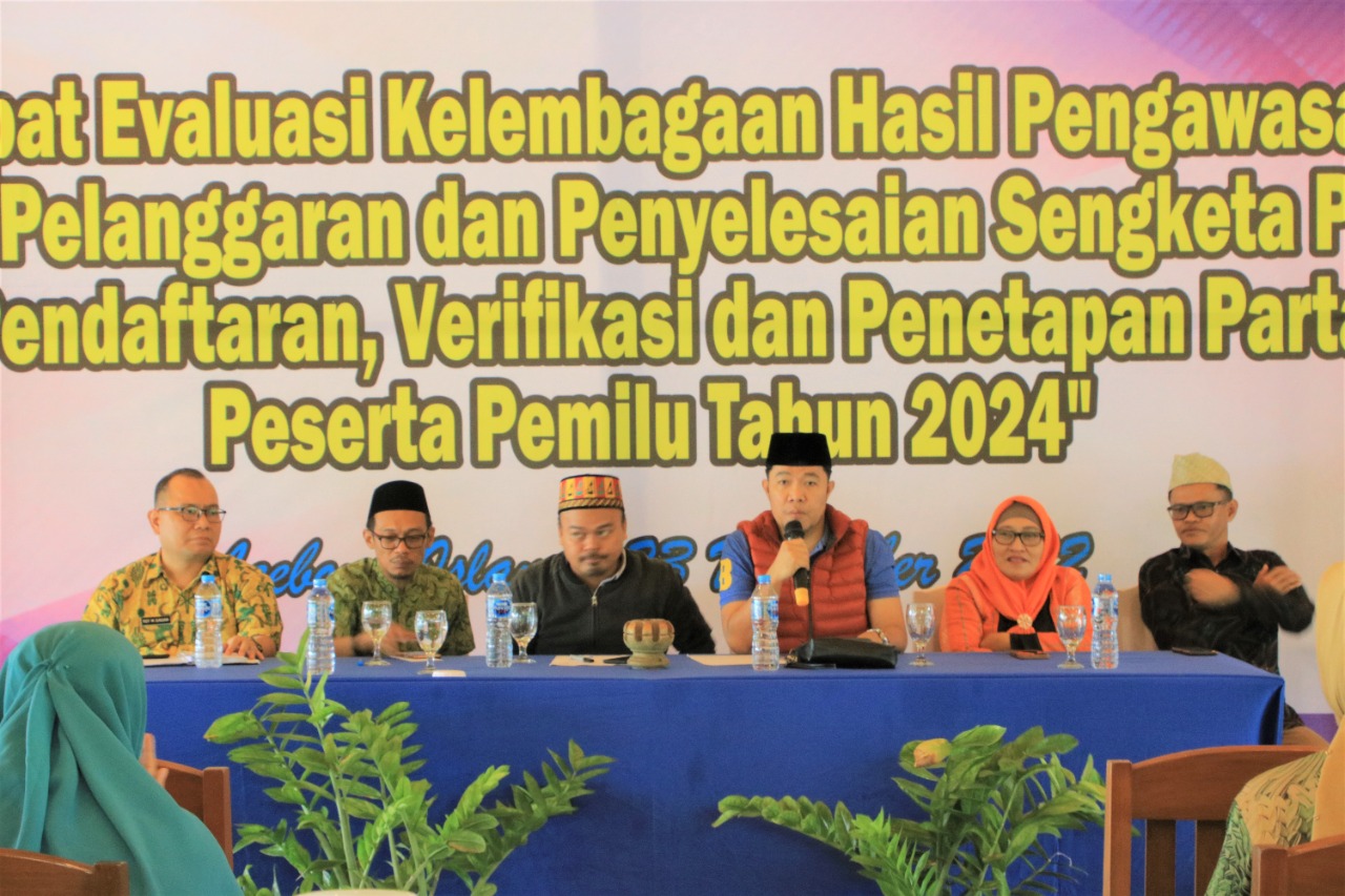 Tingkatkan Kualitas Kelembagaan, Bawaslu Babel Evaluasi Kinerja Bawaslu Kabupaten/Kota