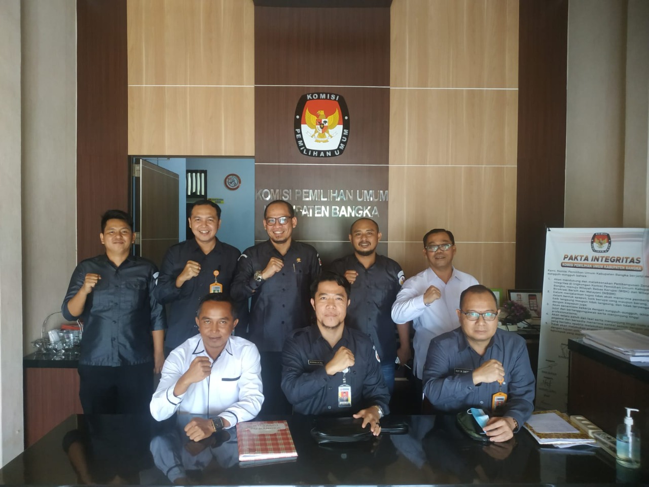 Kunjungi KPU Kabupaten Bangka, Bawaslu Babel Pantau Hasil Vermin Dukungan Balon Anggota DPD