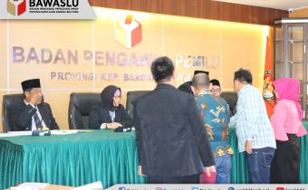 AGENDA PEMBUKTIAN : SAKSI PELAPOR DAN SAKSI UNDANGAN BAWASLU JADI POKOK BAHASAN SIDANG DUGAAN PELANGGARAN ADMINISTRATIF