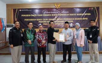 Bawaslu Babel Minimalisir Potensi Sengketa Proses pada  Tahapan Pencalonan DPD dan DPRD Provinsi