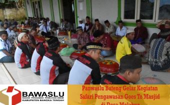 PANWASLU BATENG GELAR KEGIATAN SAFARI PENGAWASAN GOES TO MASJID DI DESA MELABUN