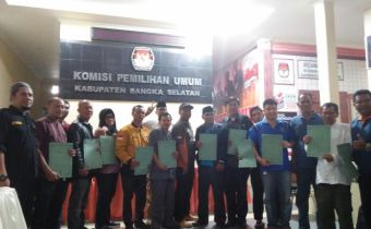 KPU KABUPATEN BANGKA SELATAN TETAPKAN 308 BACALEG PEMILU TAHUN 2019