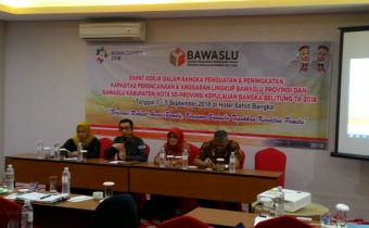 GUNA EFEKTIFITAS PELAKSANAAN ANGGARAN, BAWASLU BABEL ADAKAN RAPAT KERJA