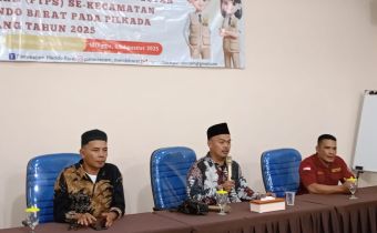 Jafri Tegaskan Integritas dan Profesionalitas pada Pelantikan dan Pembekalan PTPS Pilkada Ulang 2025