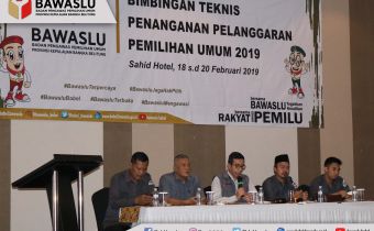 BAWASLU BABEL GELAR BIMTEK PENANGANAN PELANGGARAN PEMILU