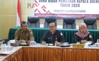 Bawaslu Babel Gelar Rapat Pembahasan Struktur Anggaran dan Pendanaan Dana Hibah Pilkada 2024