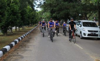 Bawaslu Babel Ajak Masyarakat Awasi Pemilu Dengan Launching Jaringan Keluarga Bersepeda