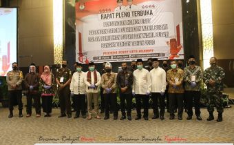 Rapat Pleno Terbuka Pengundian Nomor Urut Paslon Bateng, KPU Resmi Laksanakan.