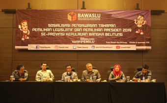 BAWASLU BABEL SOSIALISASIKAN TAHAPAN PILEG DAN PILPRES KEPADA SELURUH JAJARAN PENGAWAS
