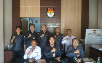 Kunjungi KPU Kabupaten Bangka, Bawaslu Babel Pantau Hasil Vermin Dukungan Balon Anggota DPD