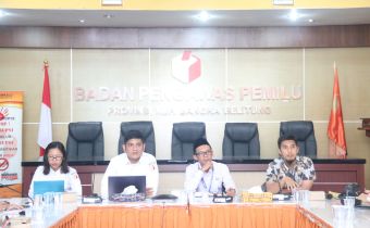 Evaluasi Pengawasan Verfak Bakal Calon DPD, Bawaslu Babel Koordinasi dengan Jajaran Kabupaten/Kota