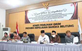 Rapat Pleno dengan KPU dan LO Balon DPD RI, Bawaslu Babel Sampaikan Imbauan