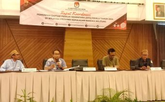 Bawaslu Babel Sampaikan Beberapa Catatan Hasil Pengawasan pada Rakor Persiapan Rekapitulasi DPS Babel pada Pemilu 2024